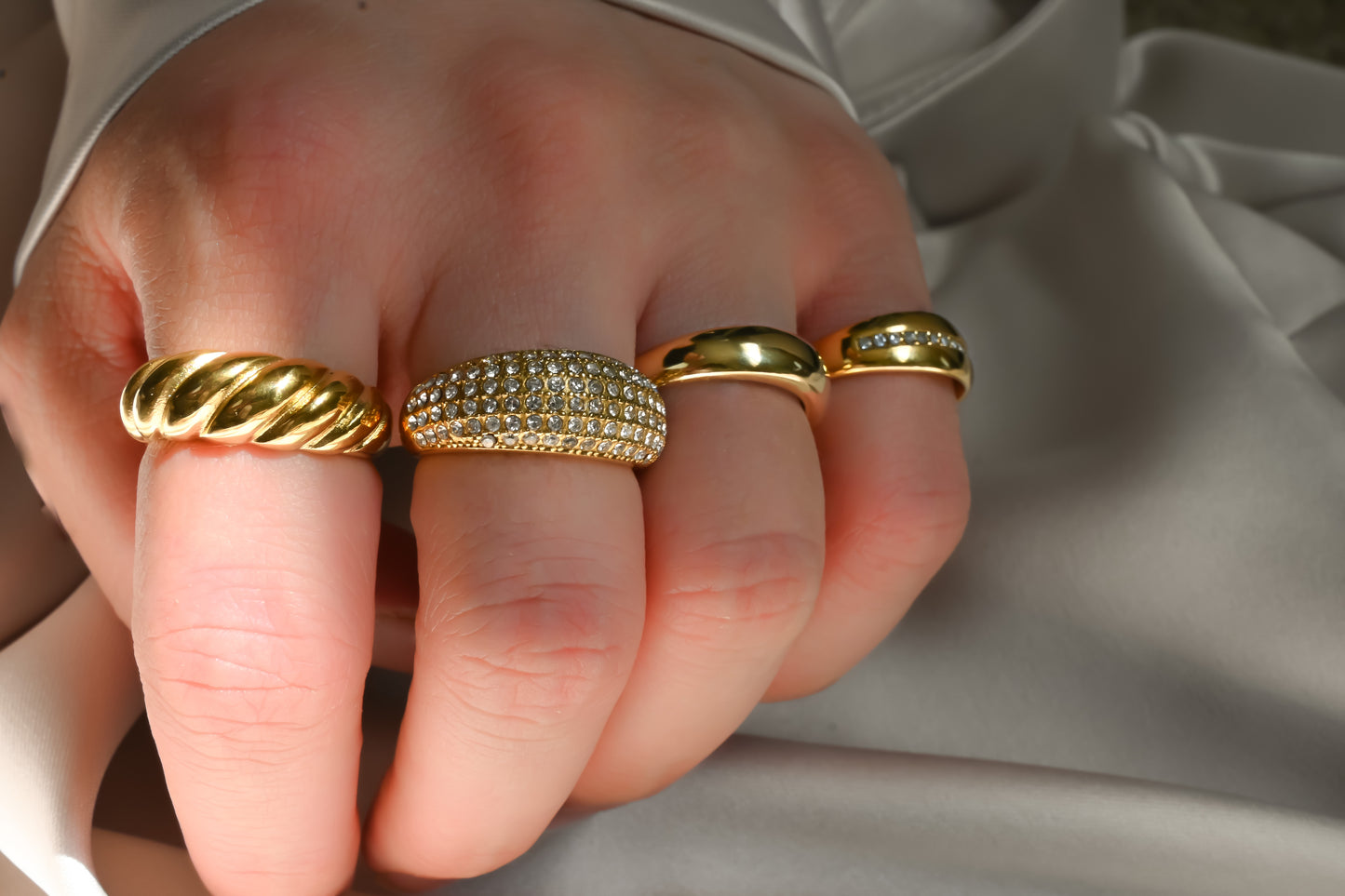 Pave Diamond Dome Ring
