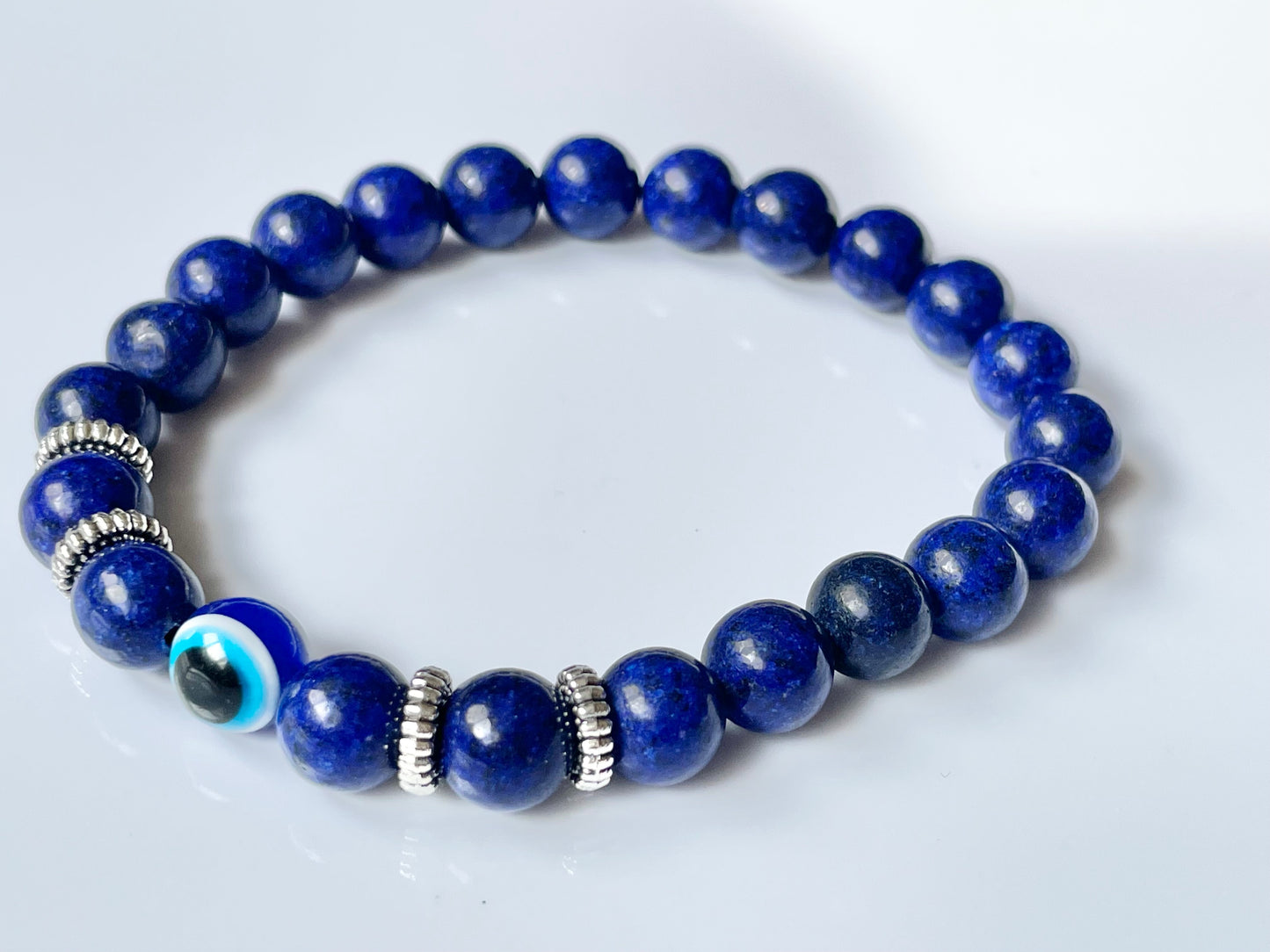 Evil Eye Natural Stone Bracelet