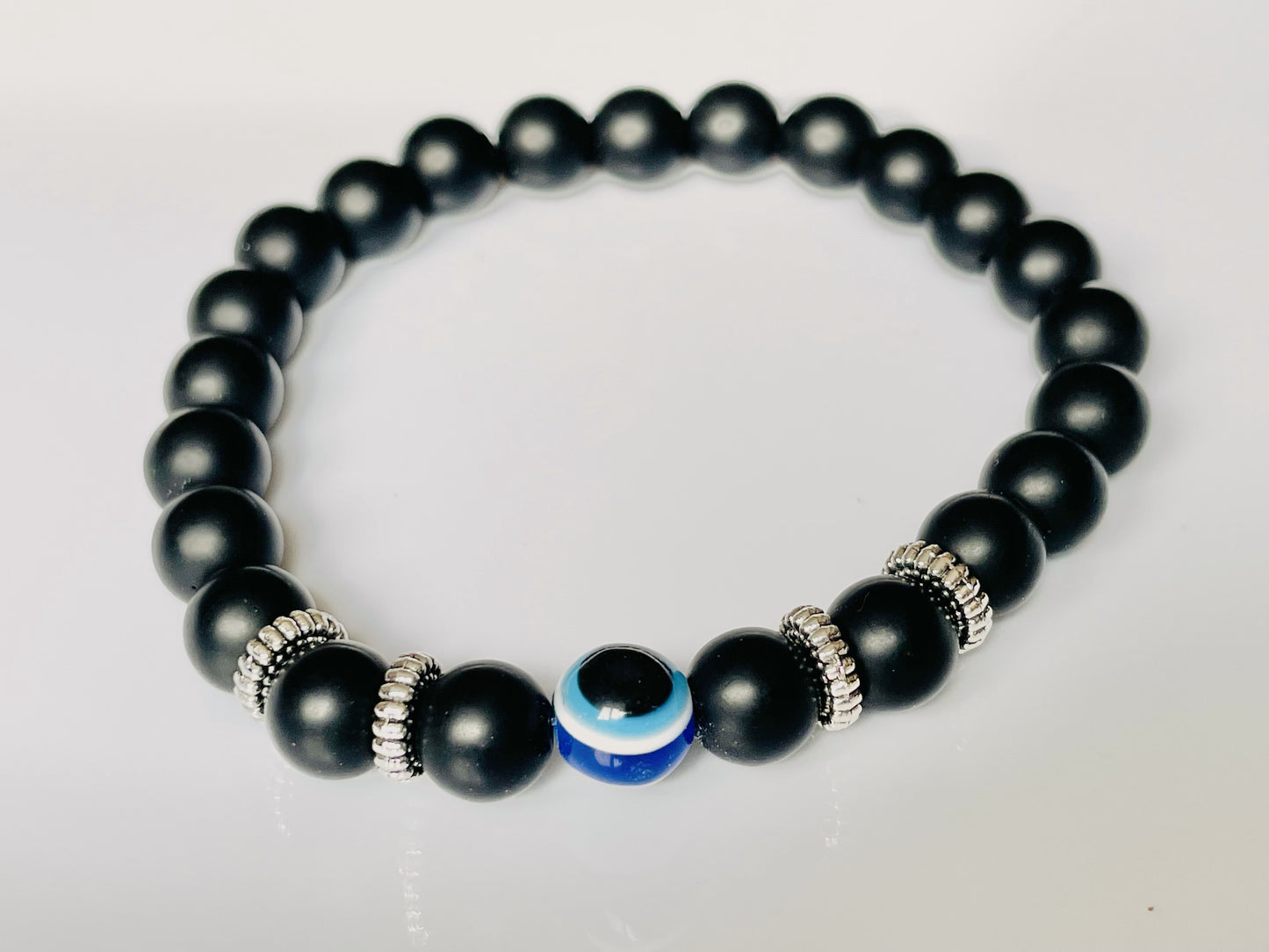 Evil Eye Natural Stone Bracelet