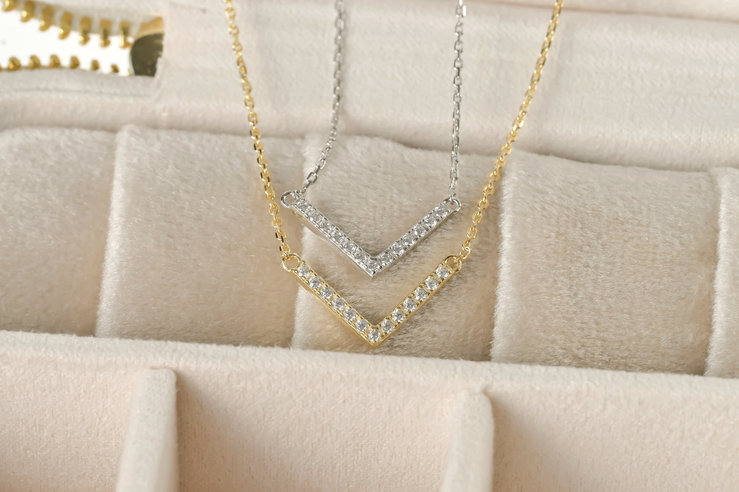 Silver Diamond Necklace