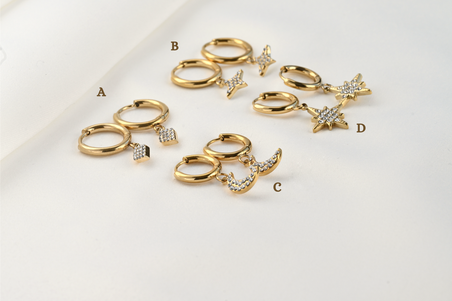 Celestial Diamond Hoops