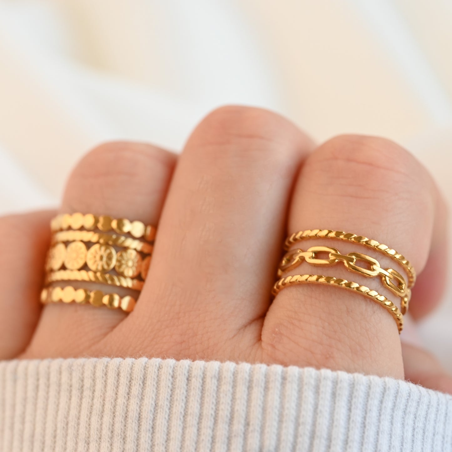 Layered Gold Rings
