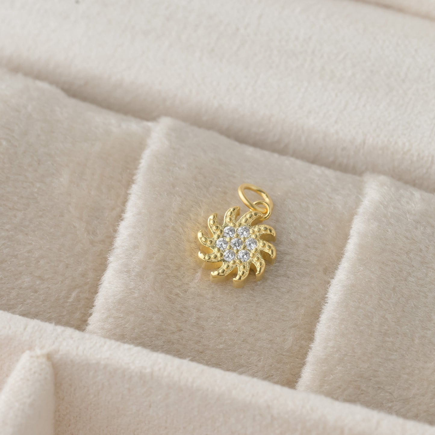 925 Silver Charm Necklace - GOLD