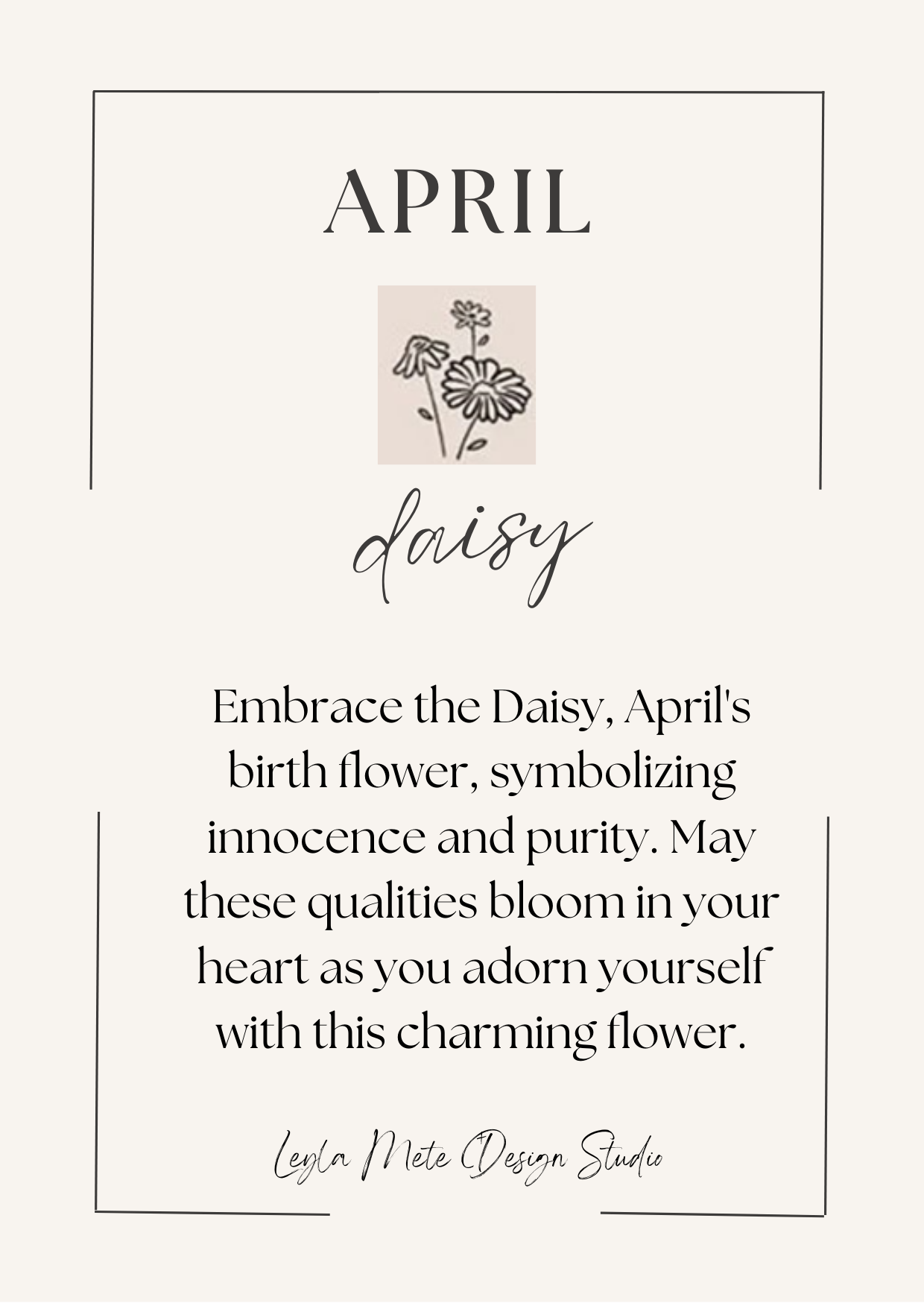 Custom Birth Flower Necklace