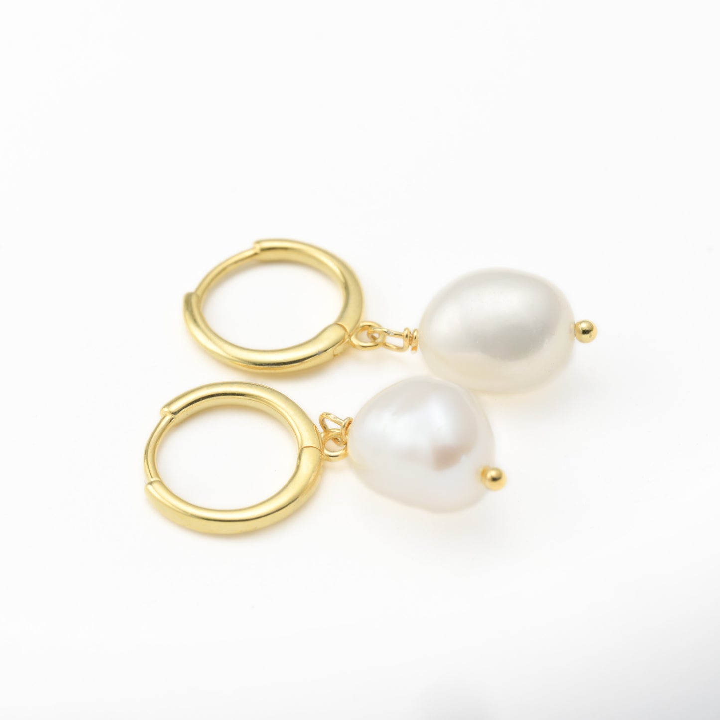 Silver Pearl Drop Earrings
