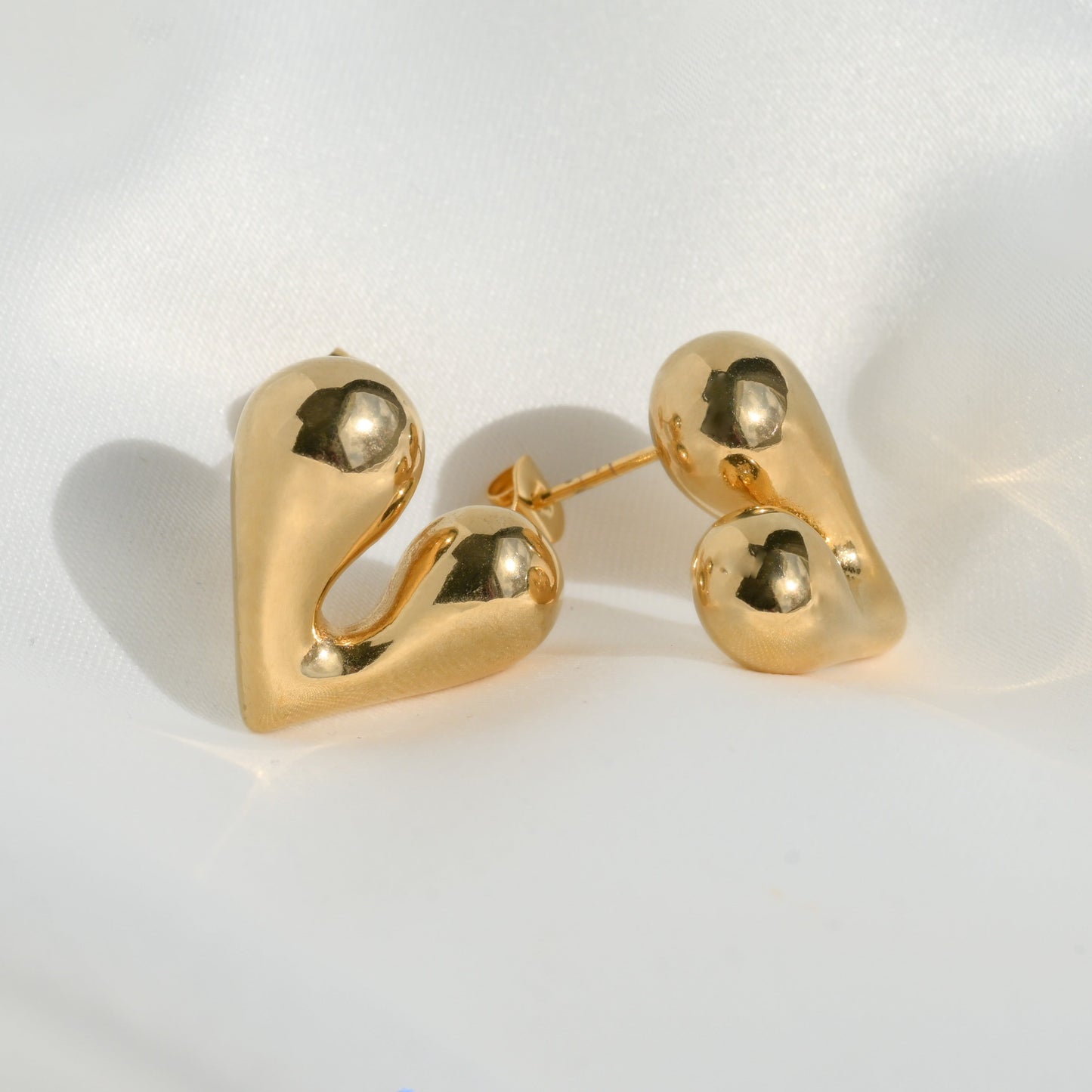 Puffed Heart Earrings