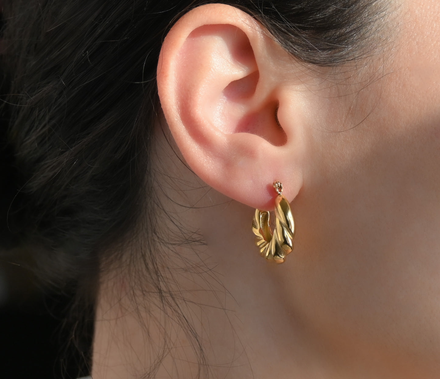 Chunky Croissant Hoops