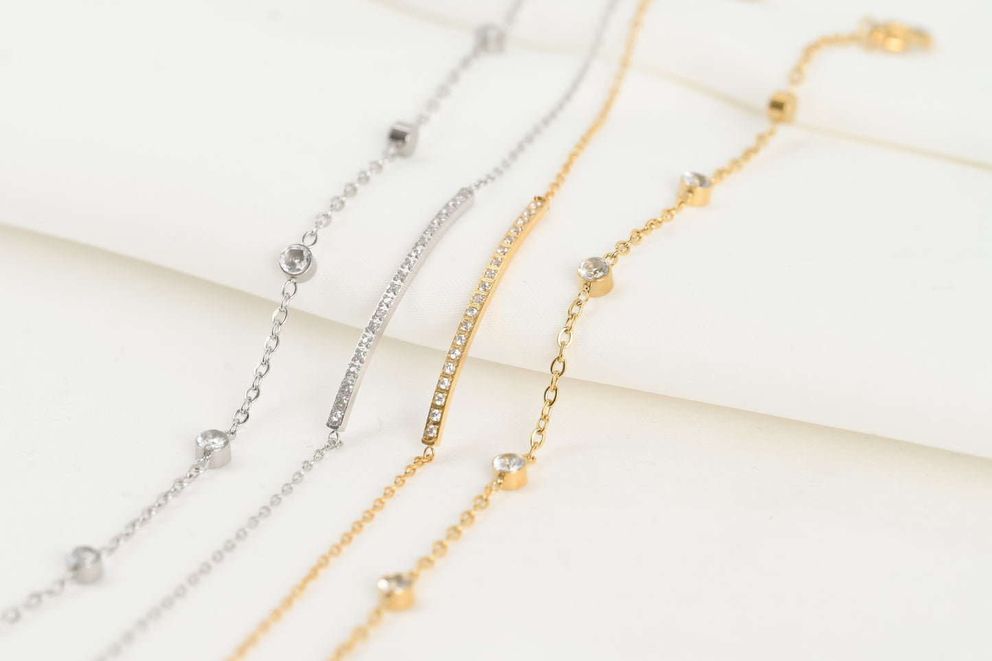 Silver Diamond Bracelets