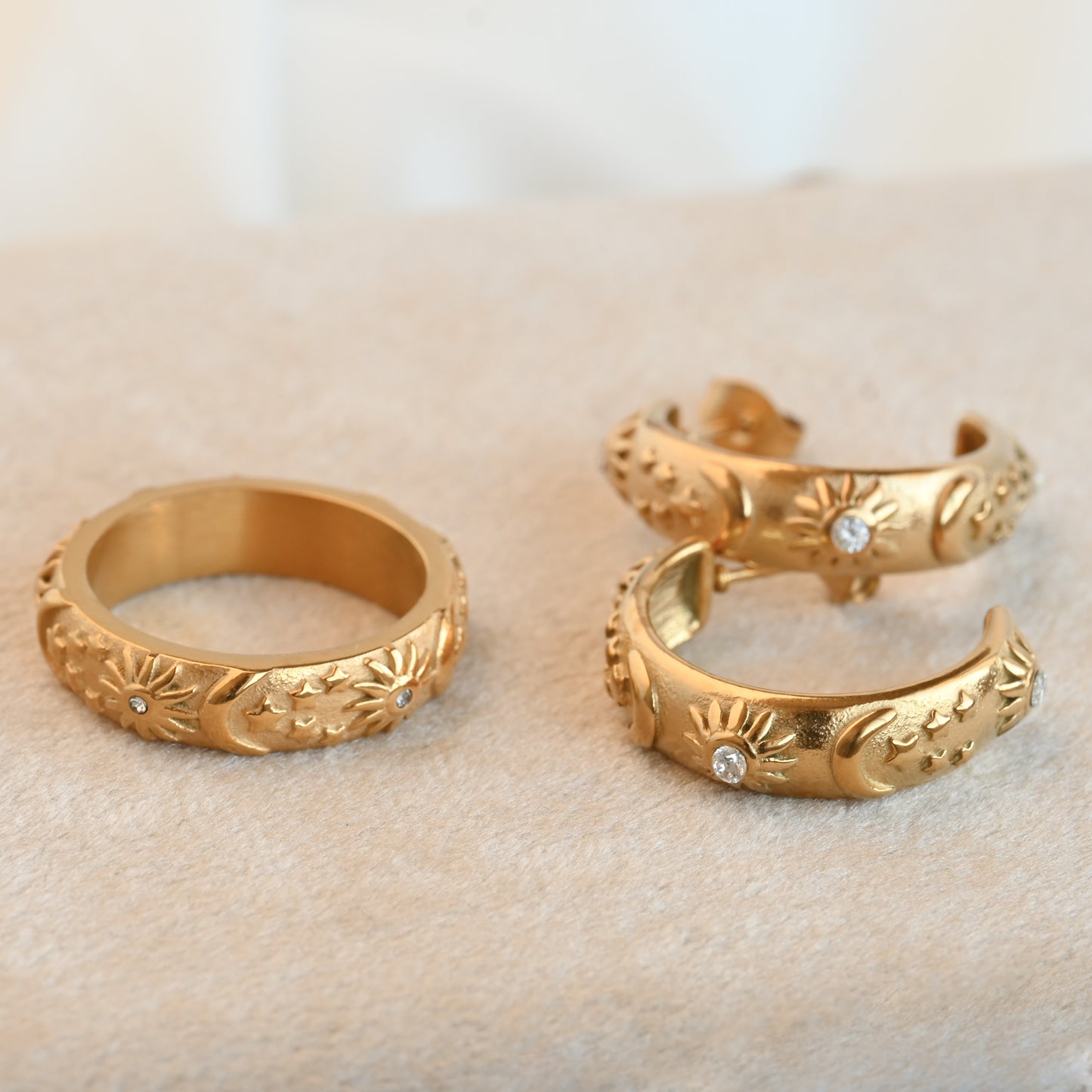 Sun, Moon and Stars Cuff Bracelet