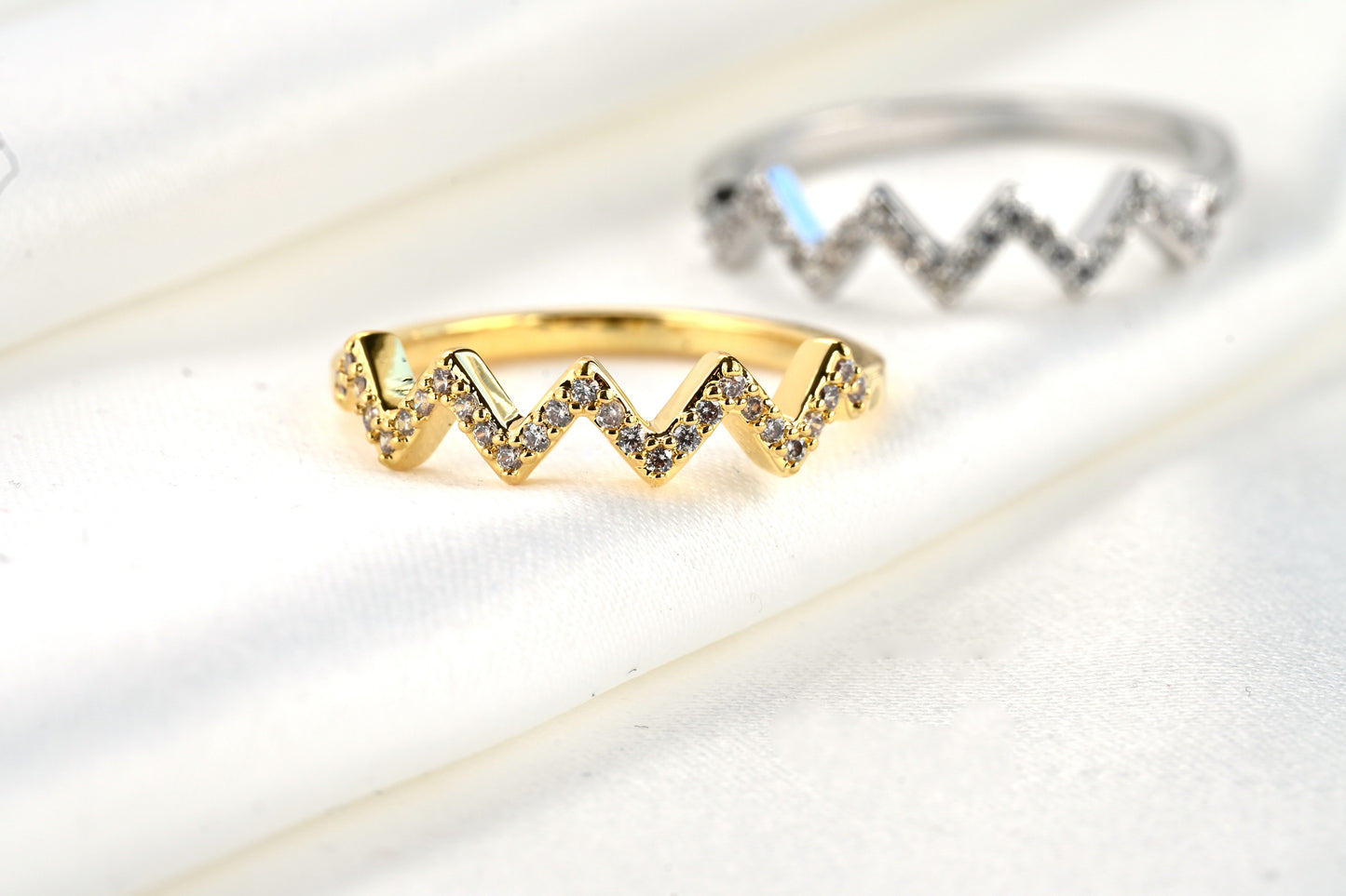 Pave Zig Zag Ring