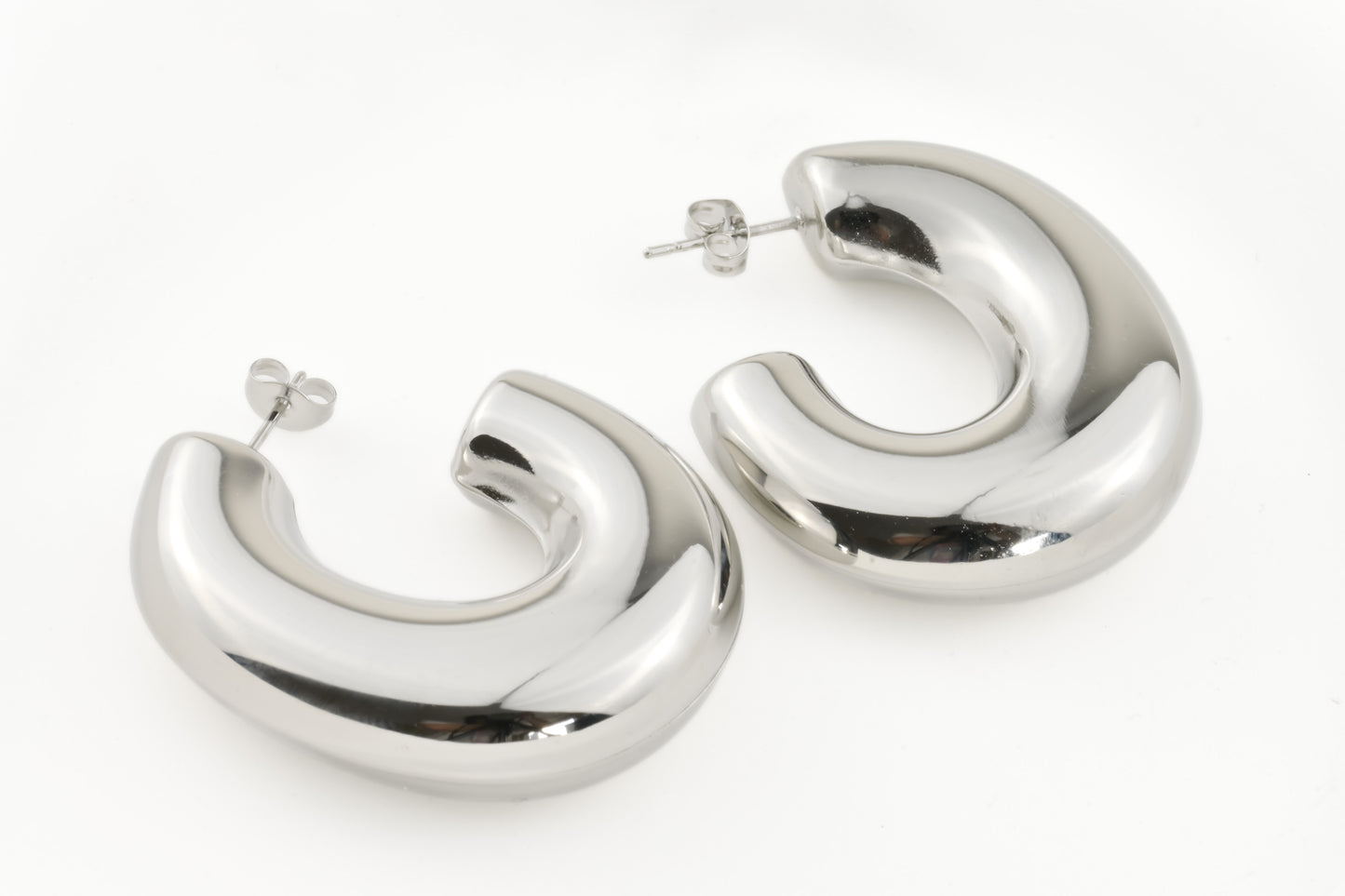 Chunky Elongated Hoops