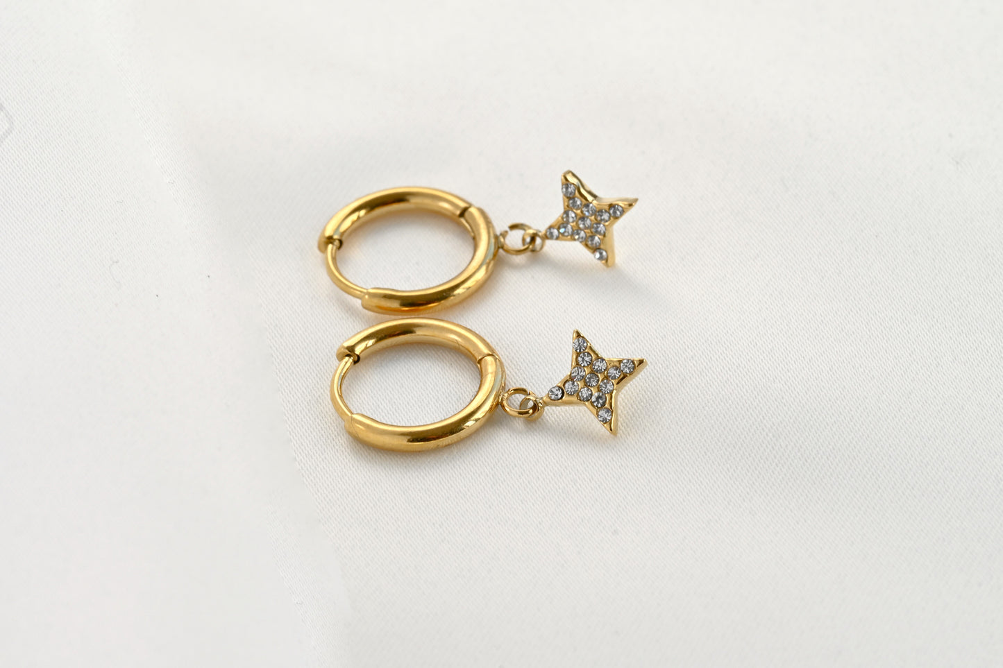 Celestial Diamond Hoops
