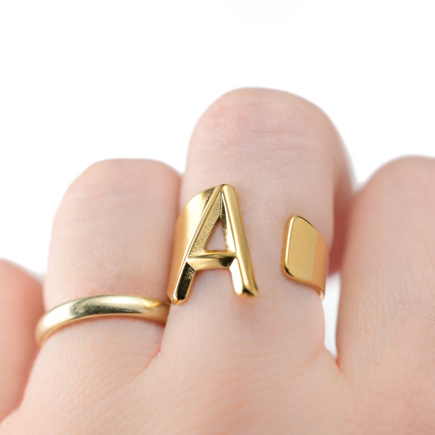 Open Chunky Initial Ring
