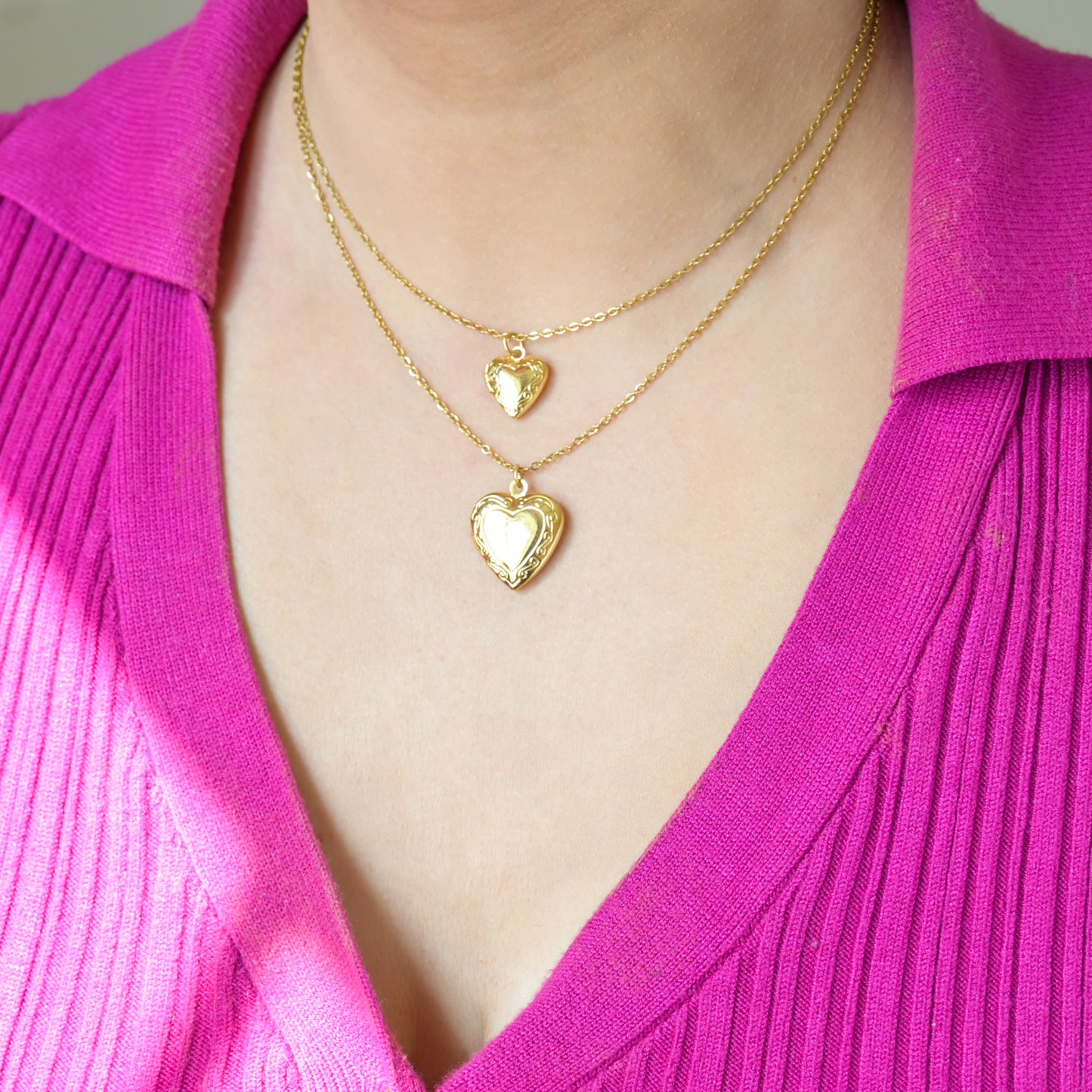 Heart Locket Pendant Necklace