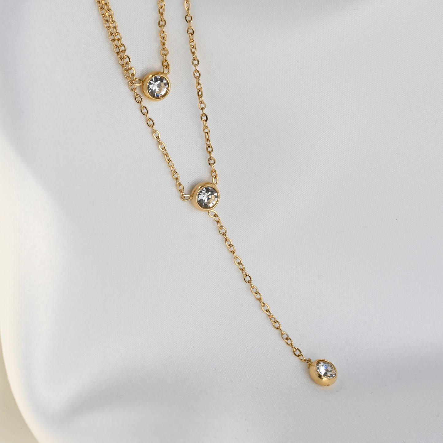 Bezel Trio Necklace