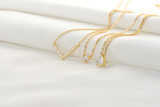 Silver Diamond Necklace
