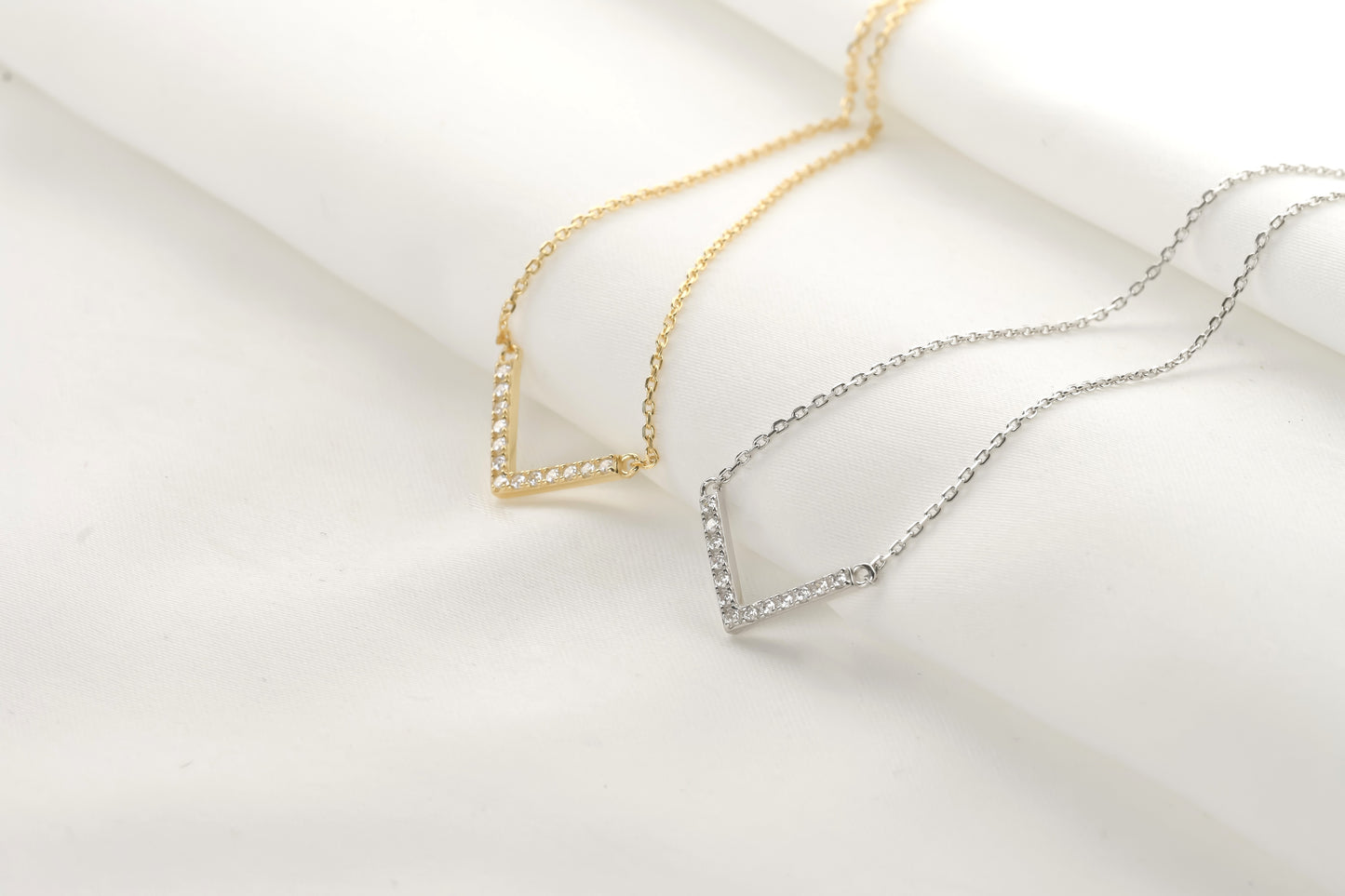 Silver Diamond Necklace