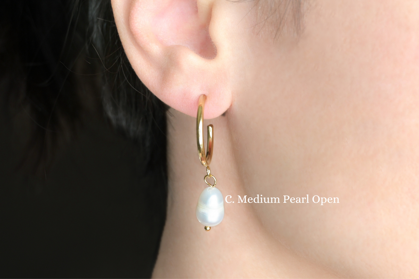 Gold Pearl Earrings