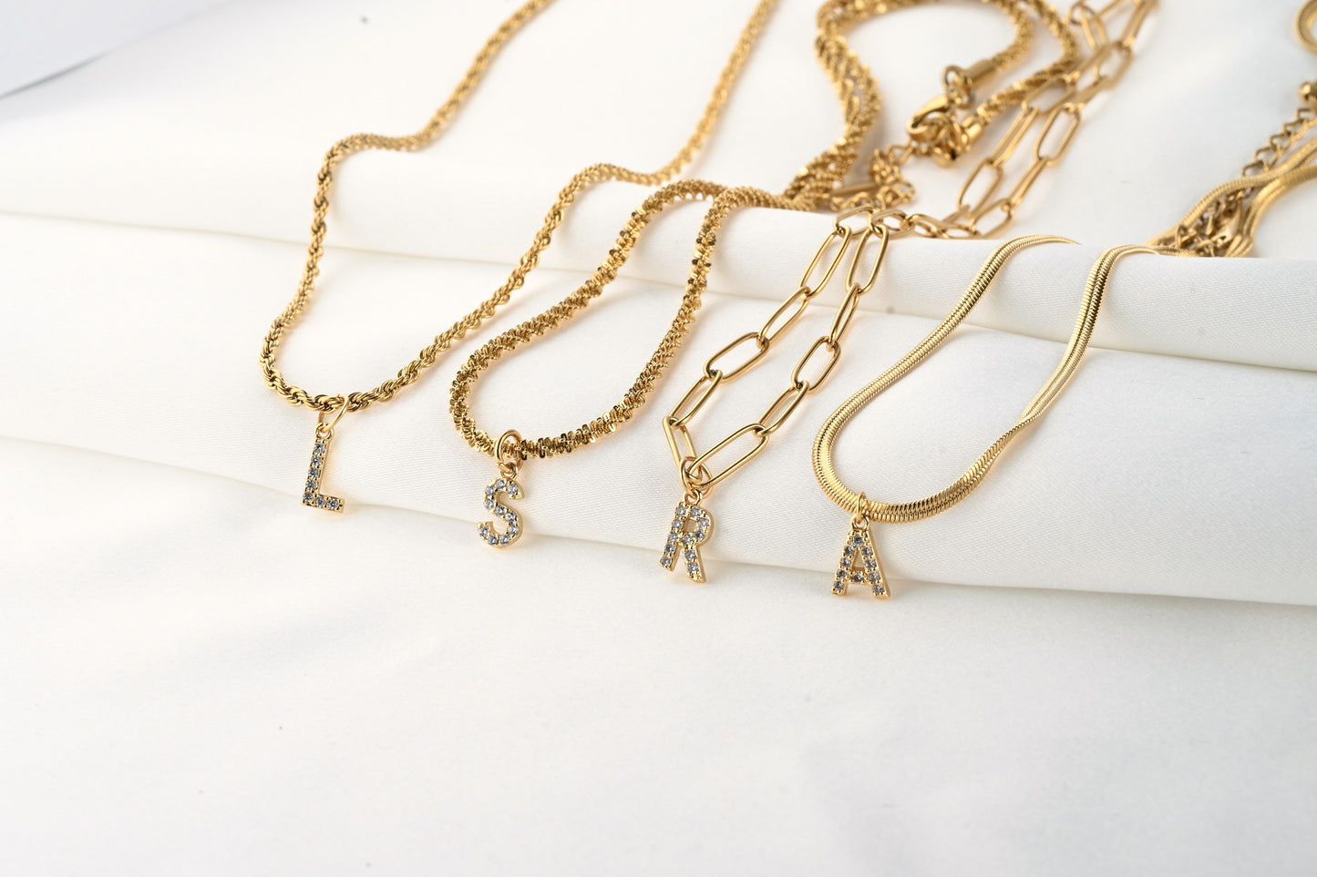 Diamond Initial Necklace