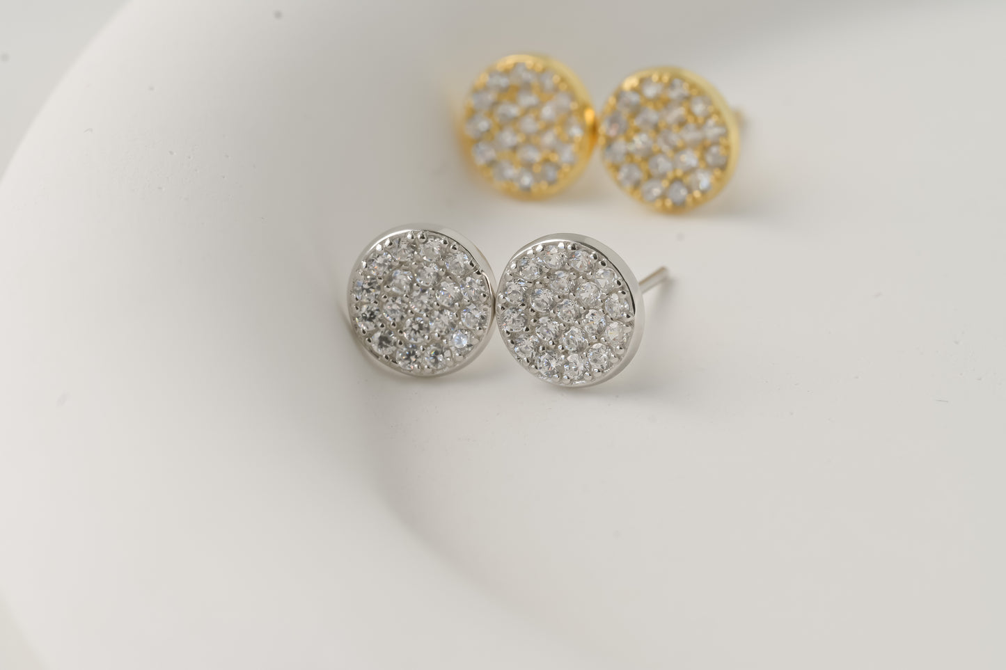Medium Pave Diamond Studs