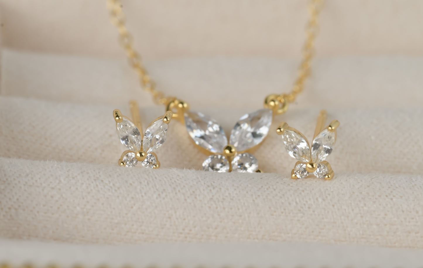 Marquise Butterfly Necklace