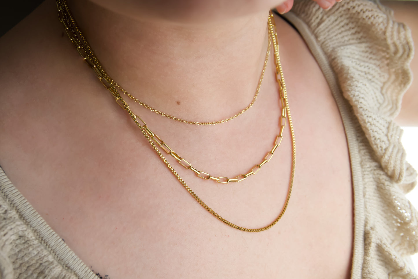 Layered Paperclip Necklace