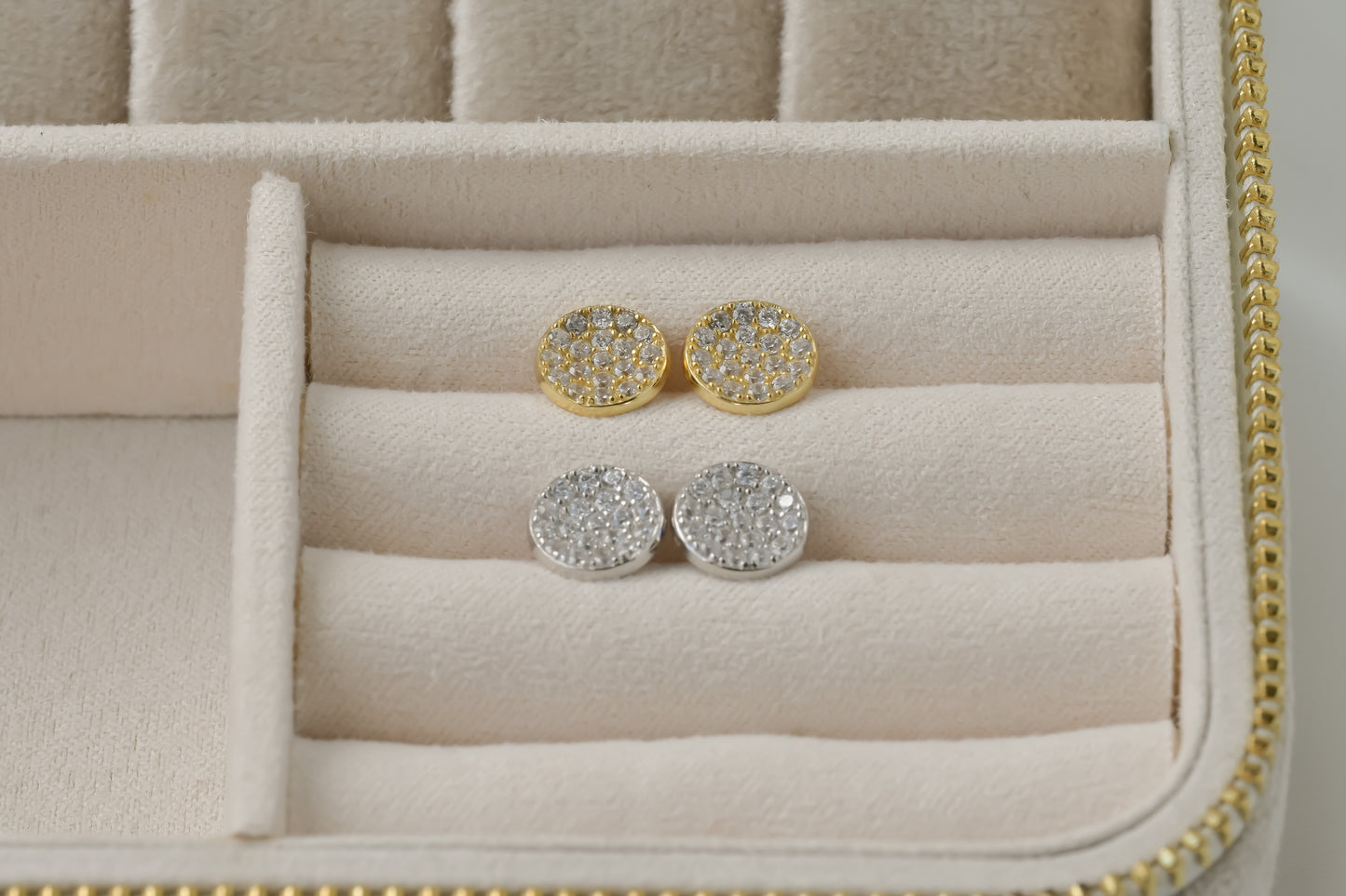 Medium Pave Diamond Studs