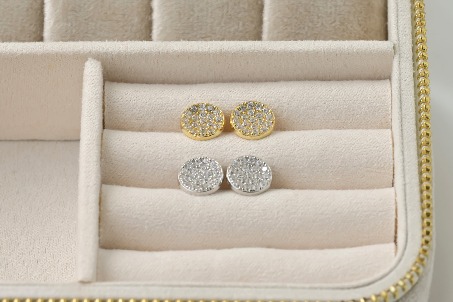 Medium Pave Diamond Studs