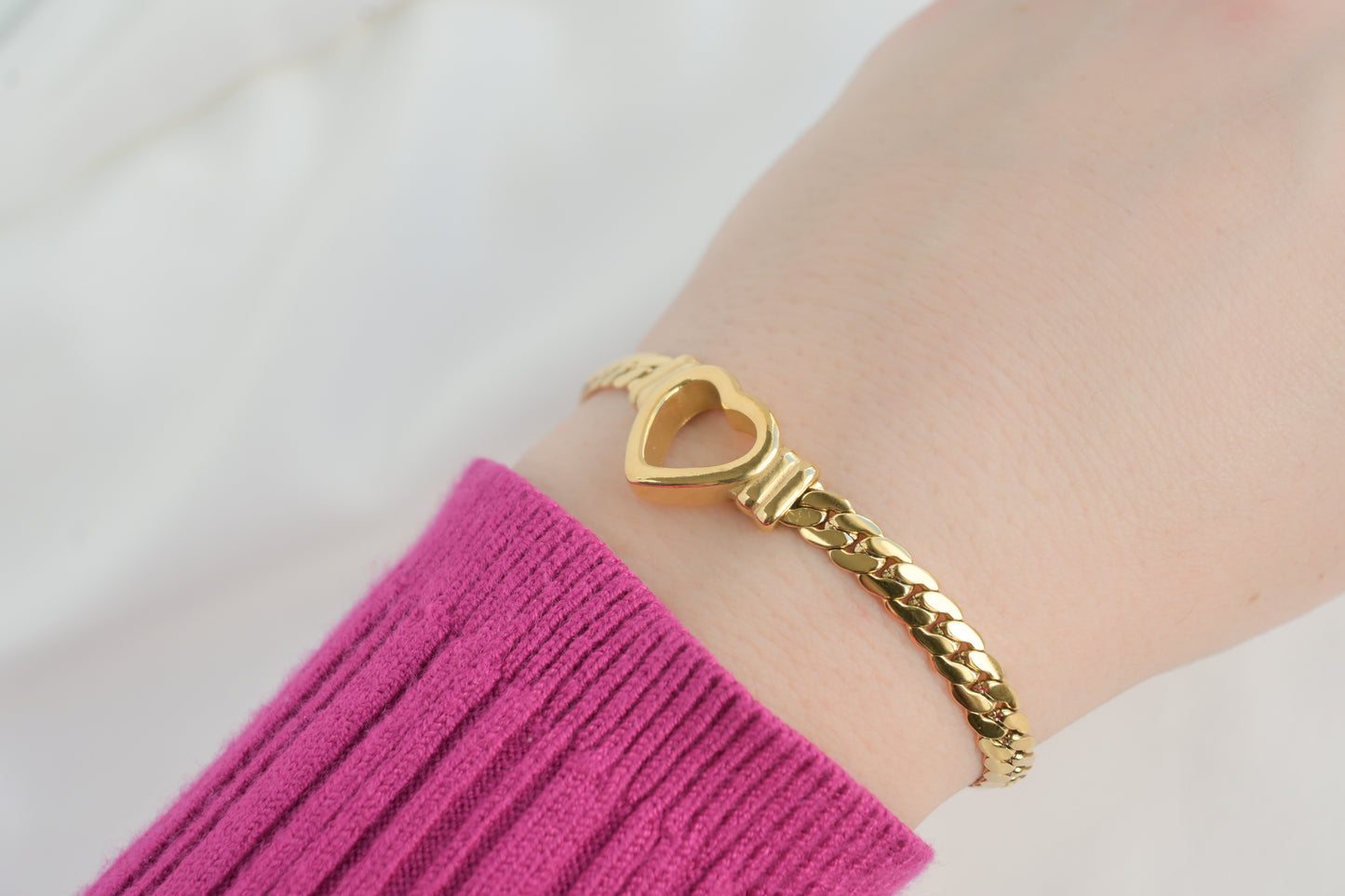 Serpentine Heart Bracelet