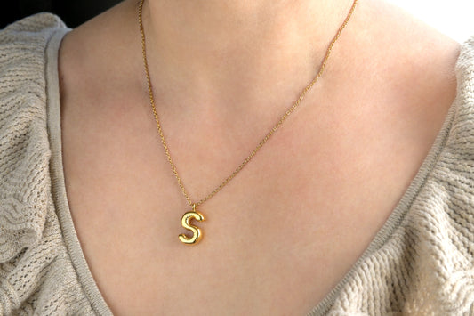Molten Initial Necklace