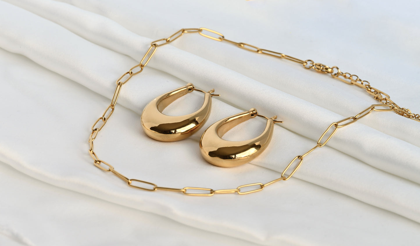 Chunky Tear Drop Hoops