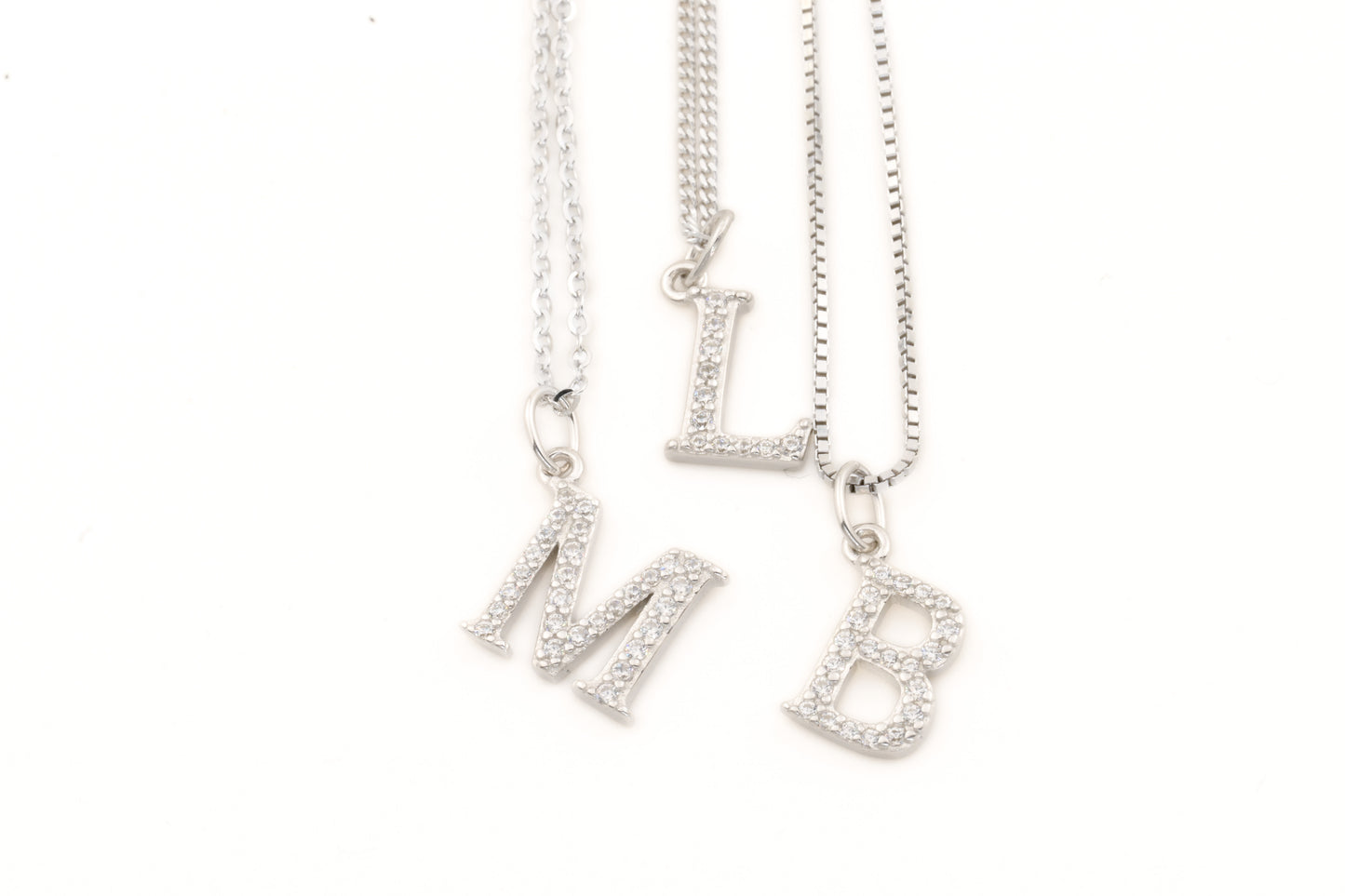 Sterling Silver Initial Necklace