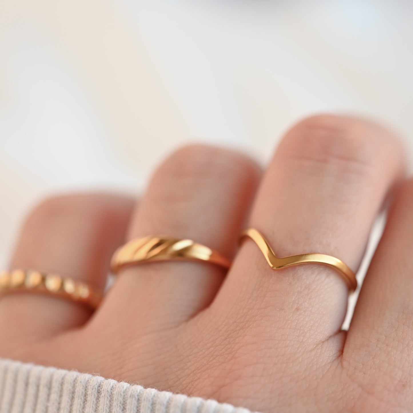 Wishbone Stacker Ring