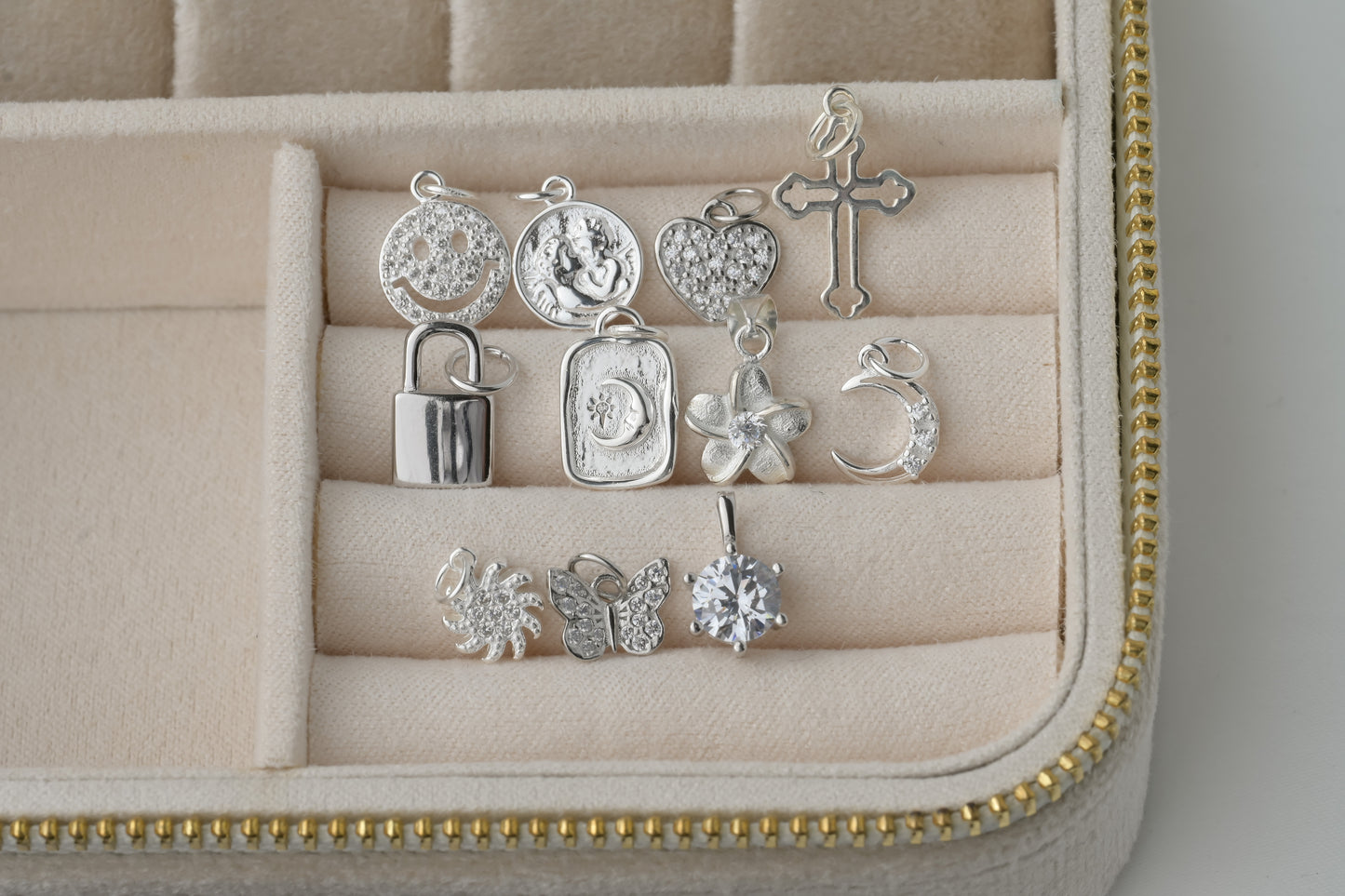 925 Silver Charm Necklace Collection- SILVER