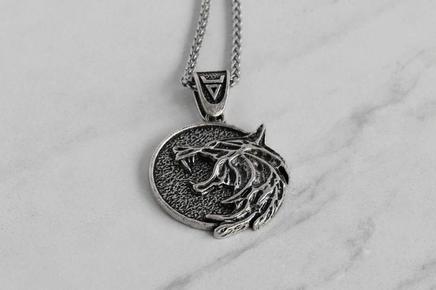 Men's Wolf Head Necklace
