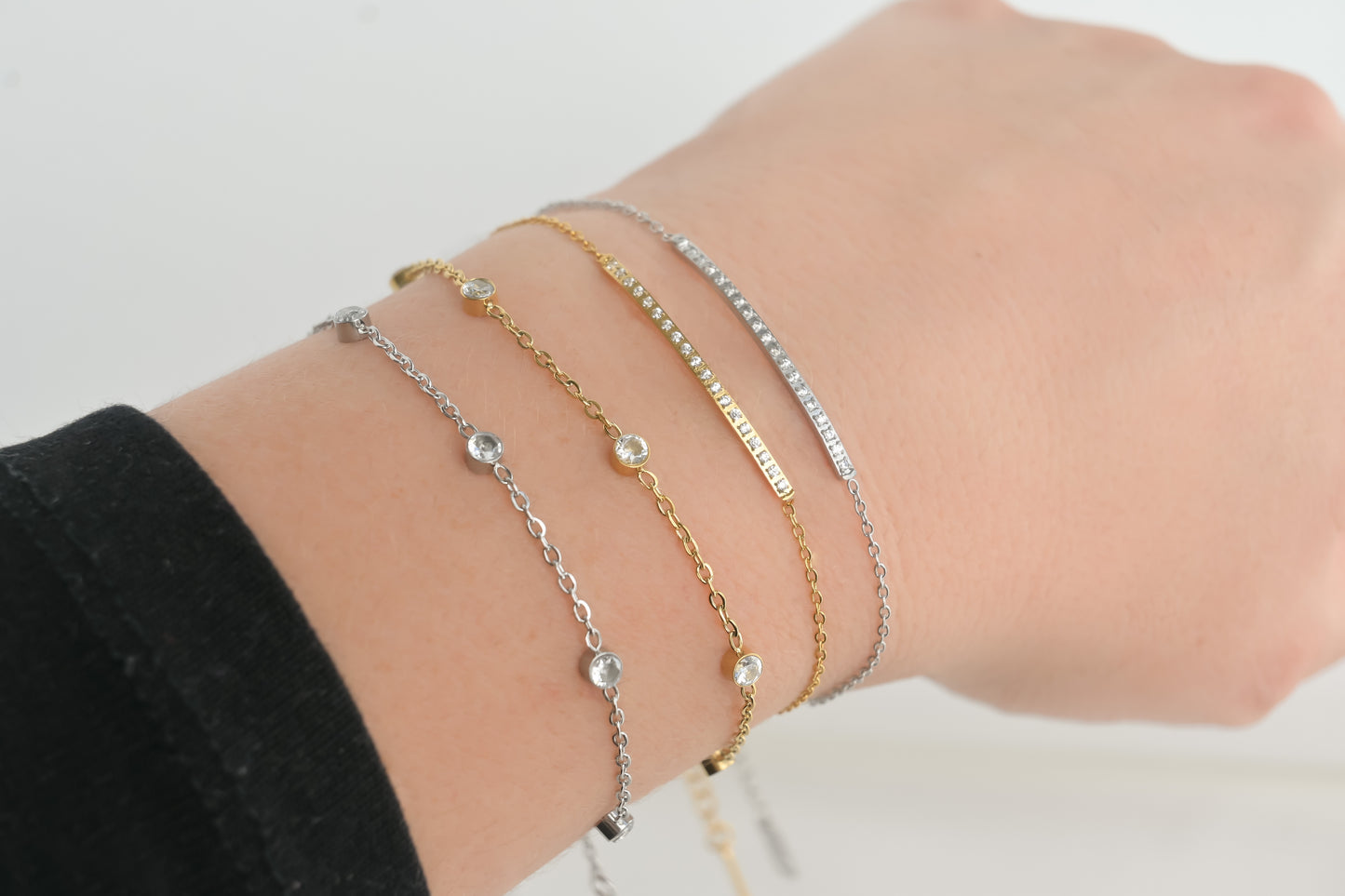 Silver Diamond Bracelets