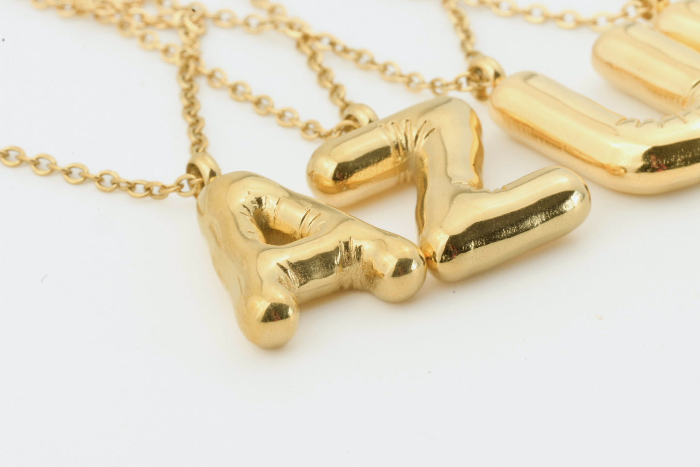 Molten Initial Necklace