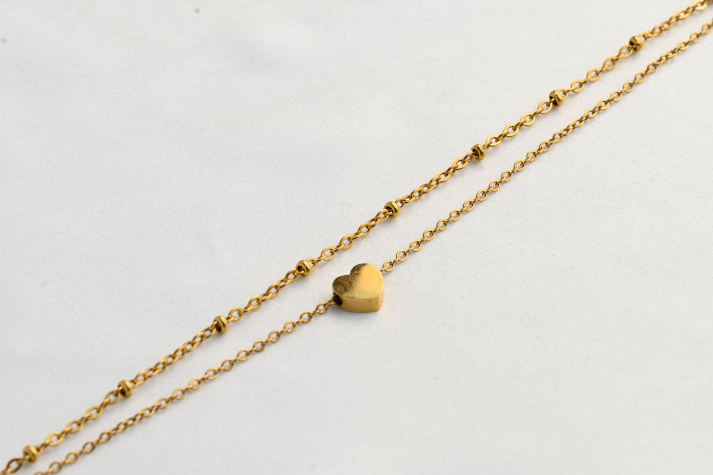 Duo Chain Heart Anklet