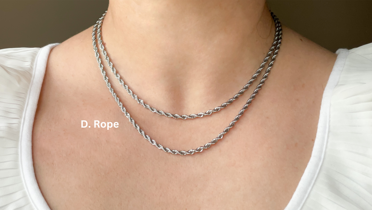 Dainty Silver Chain Necklace