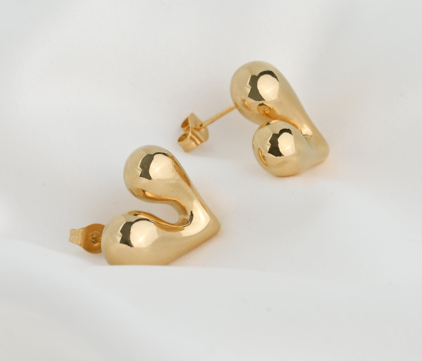 Puffed Heart Earrings