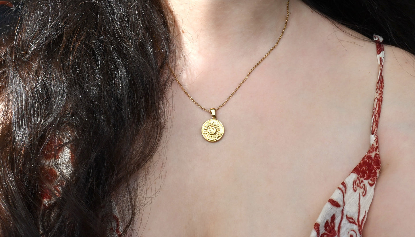 Vintage Sun Necklace
