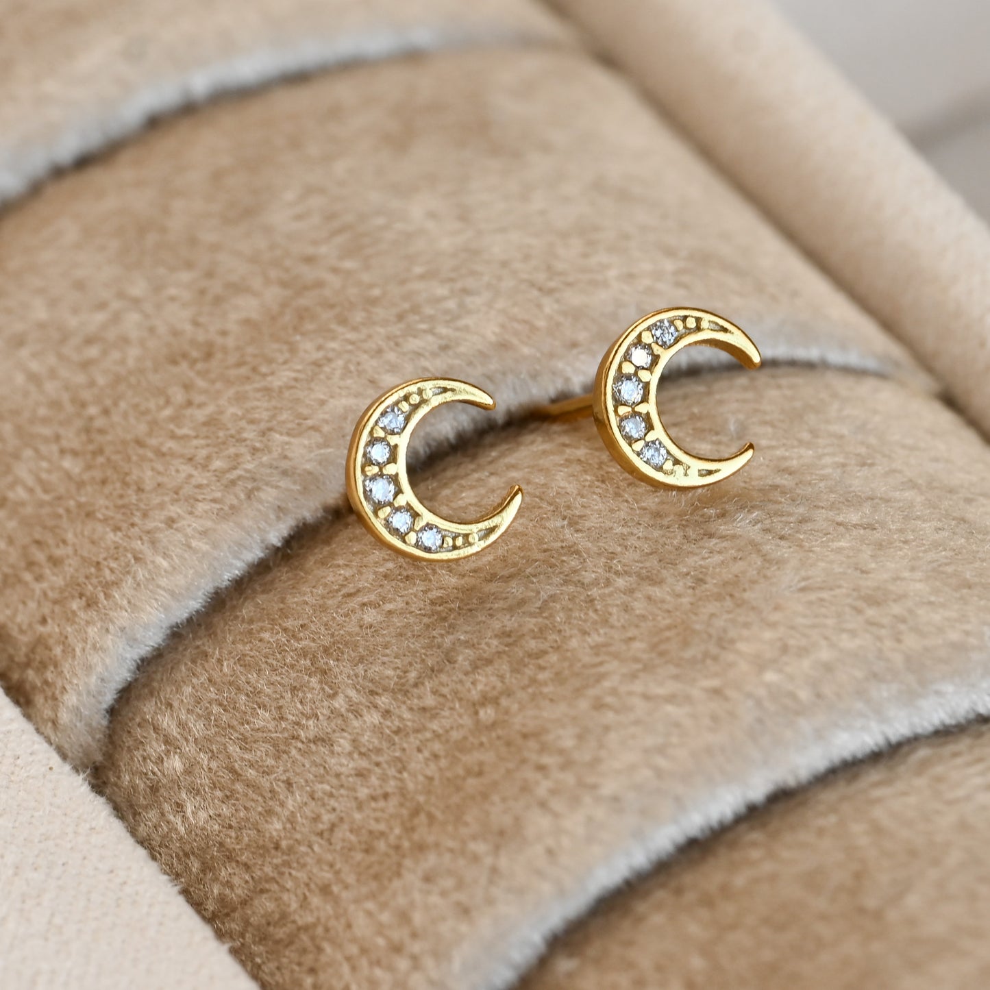 Silver Moon Studs