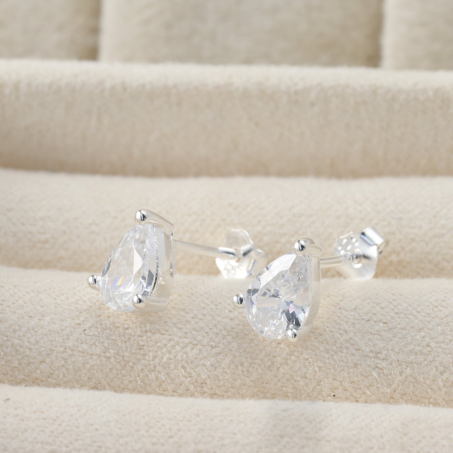 Pear Diamond Studs