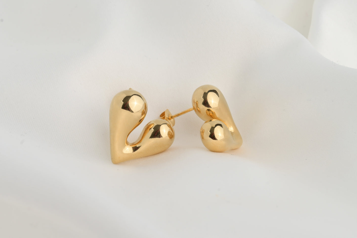 Puffed Heart Earrings