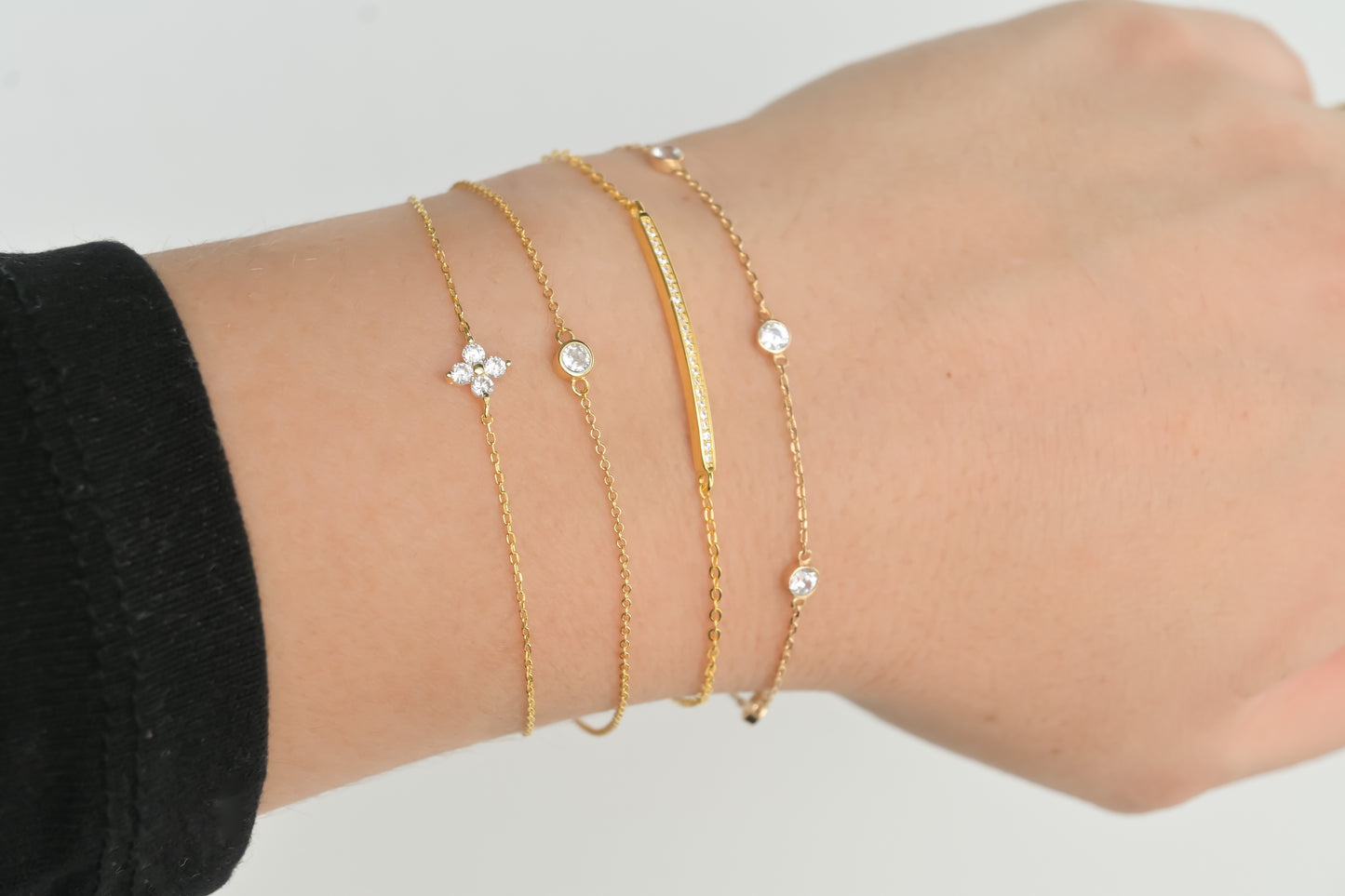 Silver Diamond Bracelets