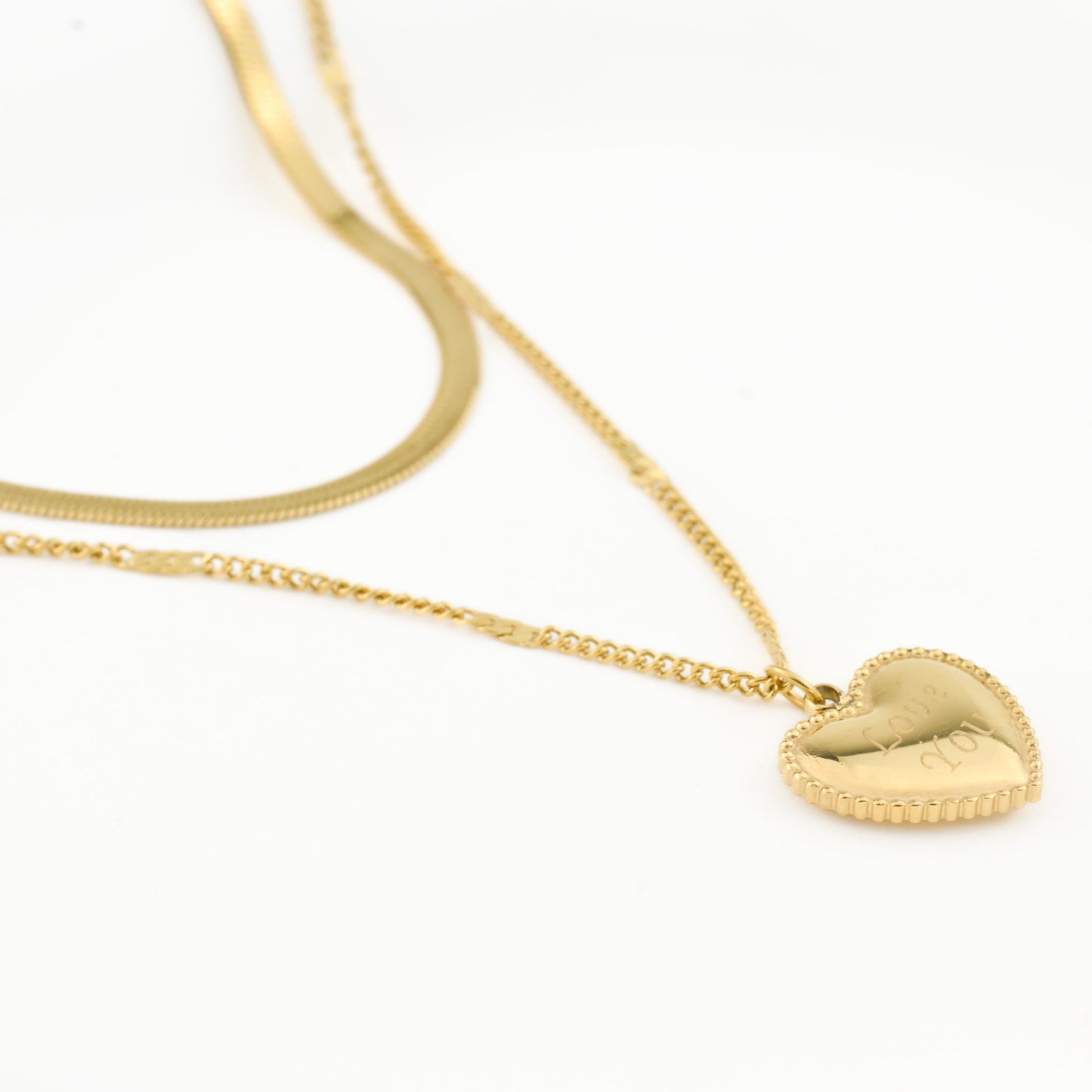 Layered Heart Necklace