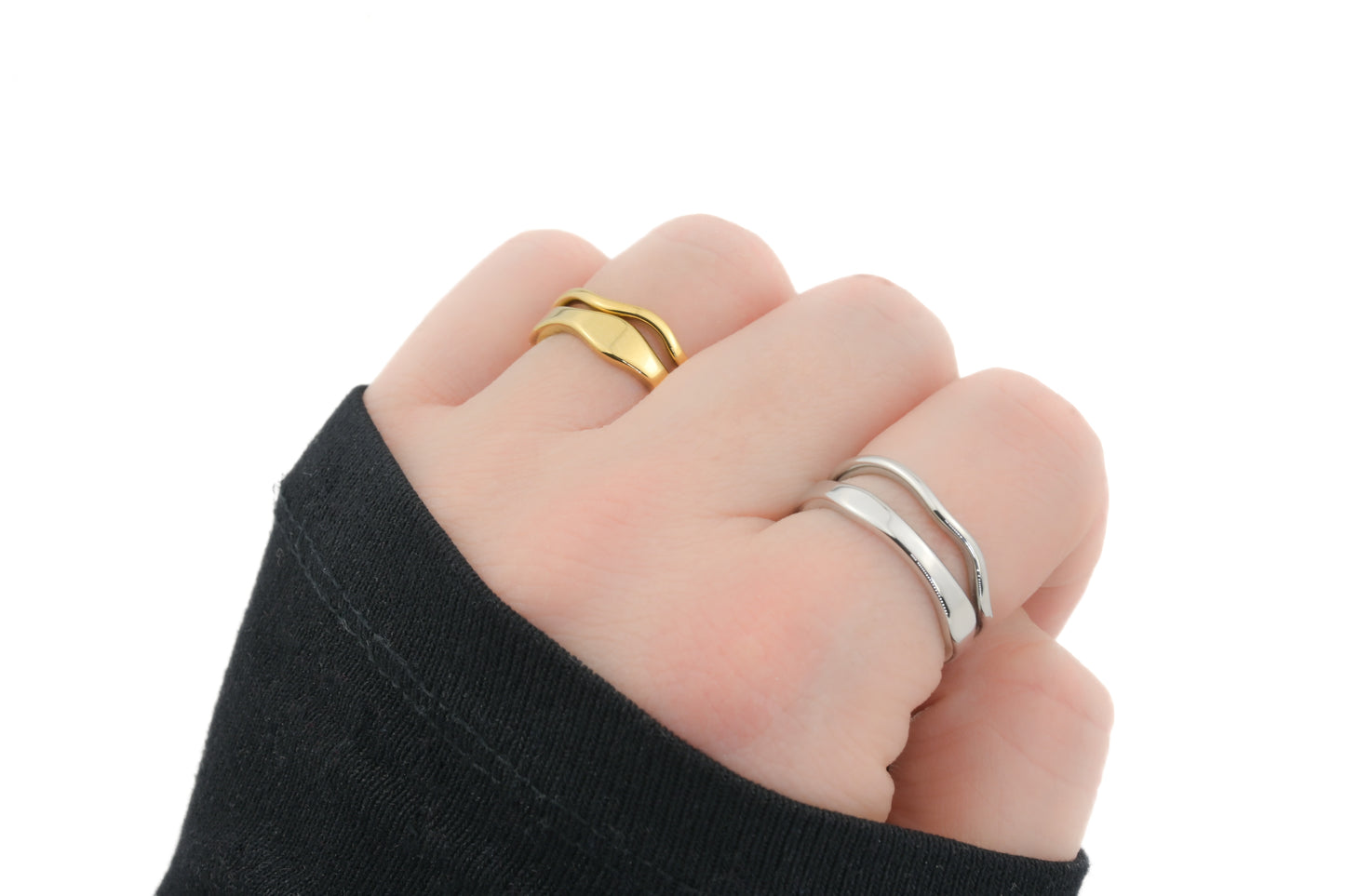 Wavy Ring Set