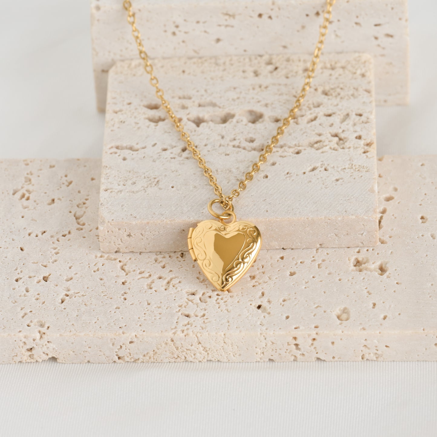 Heart Locket Pendant Necklace