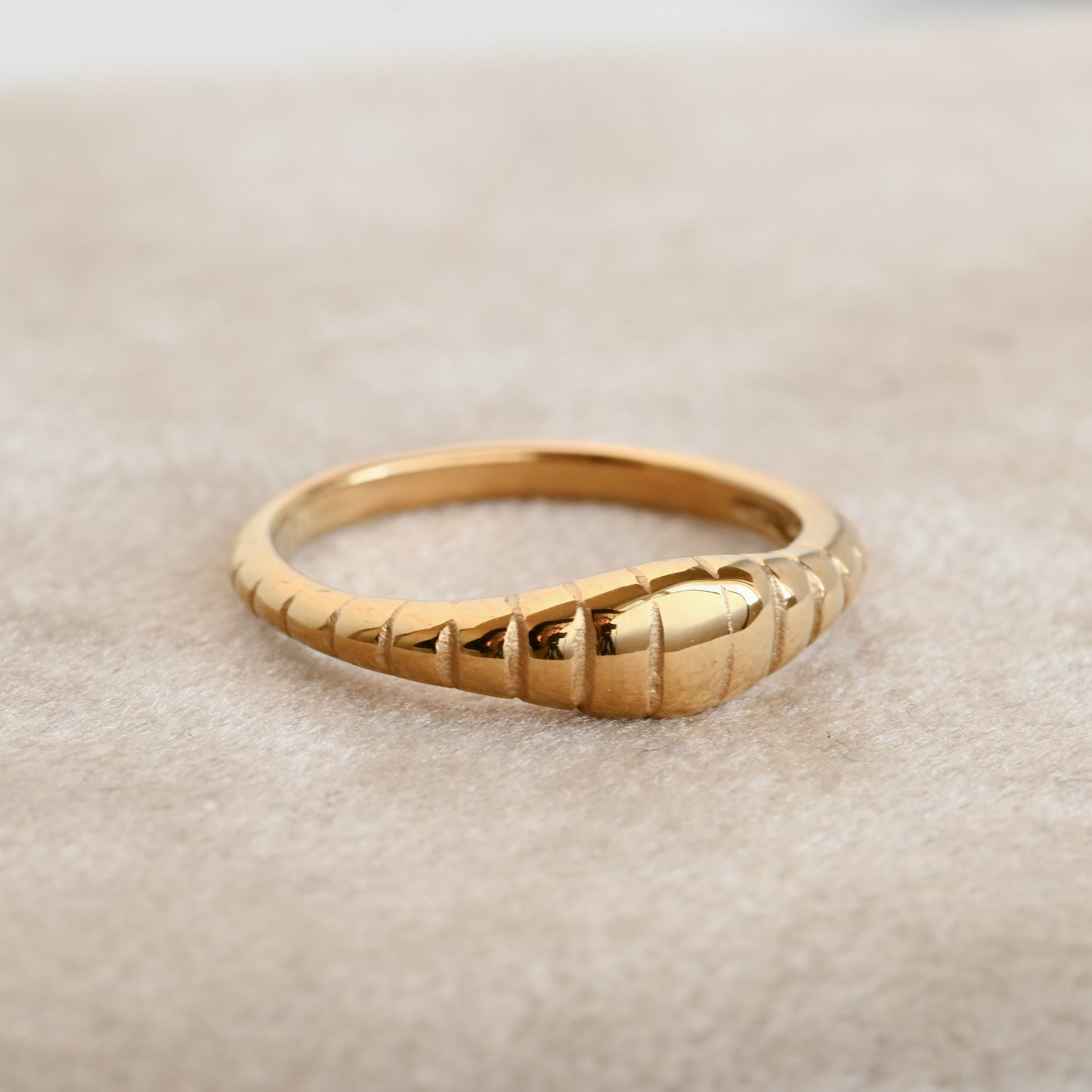 Striped Signet Ring