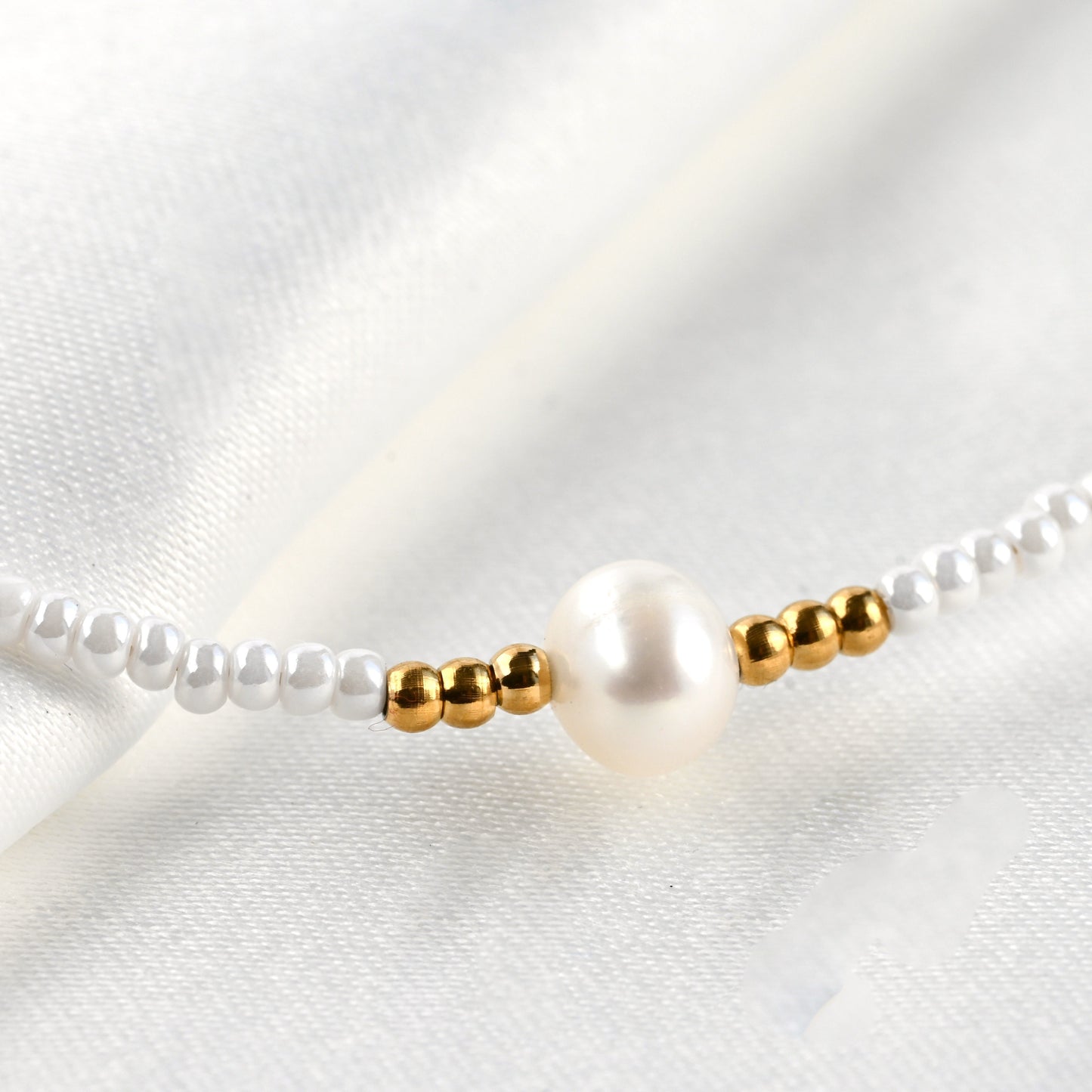 Beaded Pearl Choker